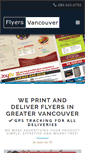 Mobile Screenshot of flyersvancouver.com
