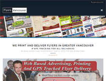 Tablet Screenshot of flyersvancouver.com